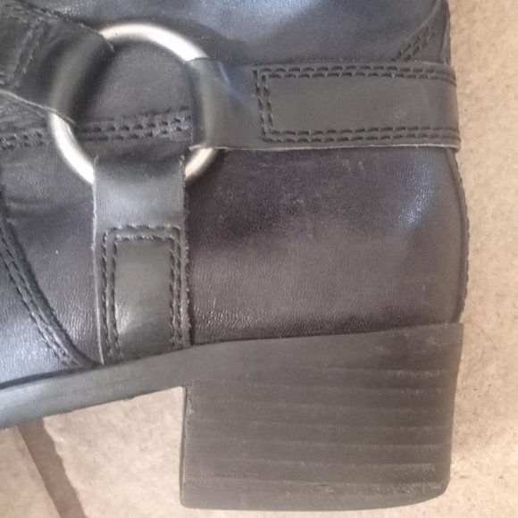 Lucky Brand, full-grain leather, tall black riding boots - Size 8 - Picture 5 of 16